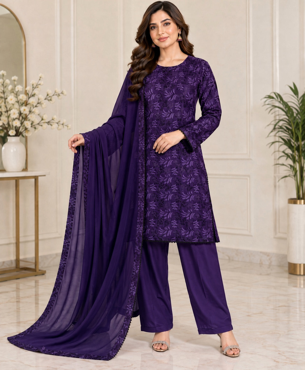 BRIT 3 piece designer Palachi collection ladies dress B742
