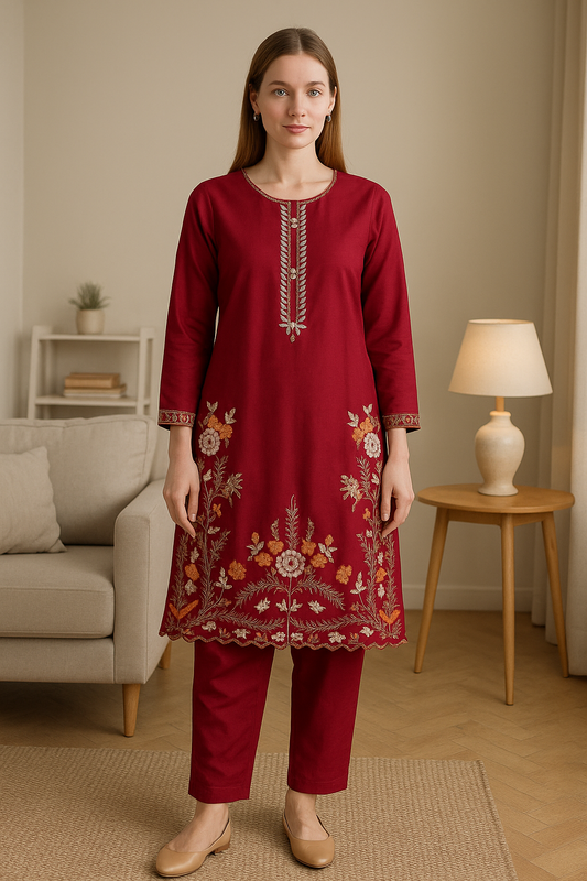 Brit 2 piece linen_81042 Pakistani ladies suit  B281