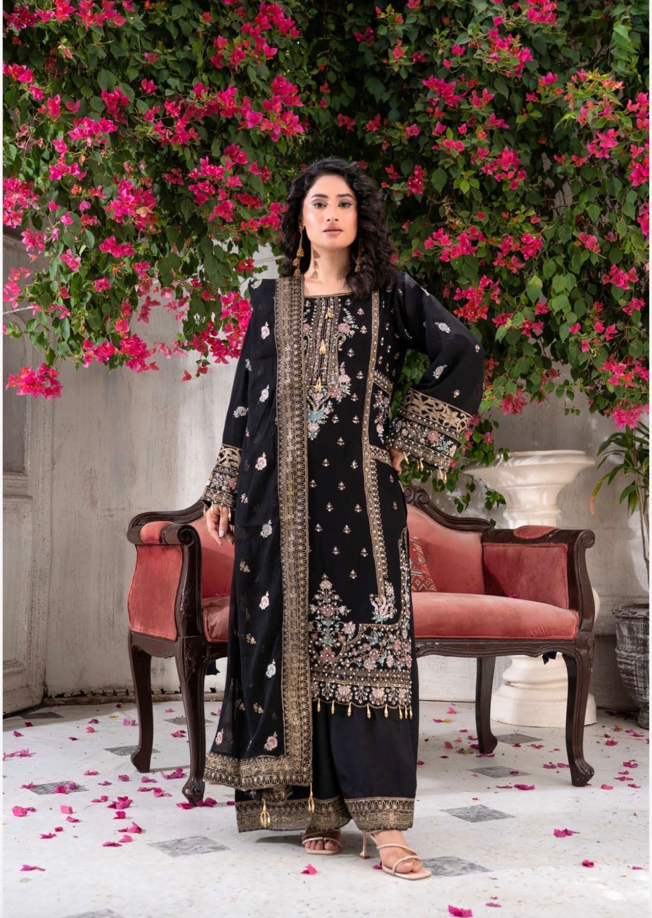 Maria B inspired 3 piece luxury chiffon B642