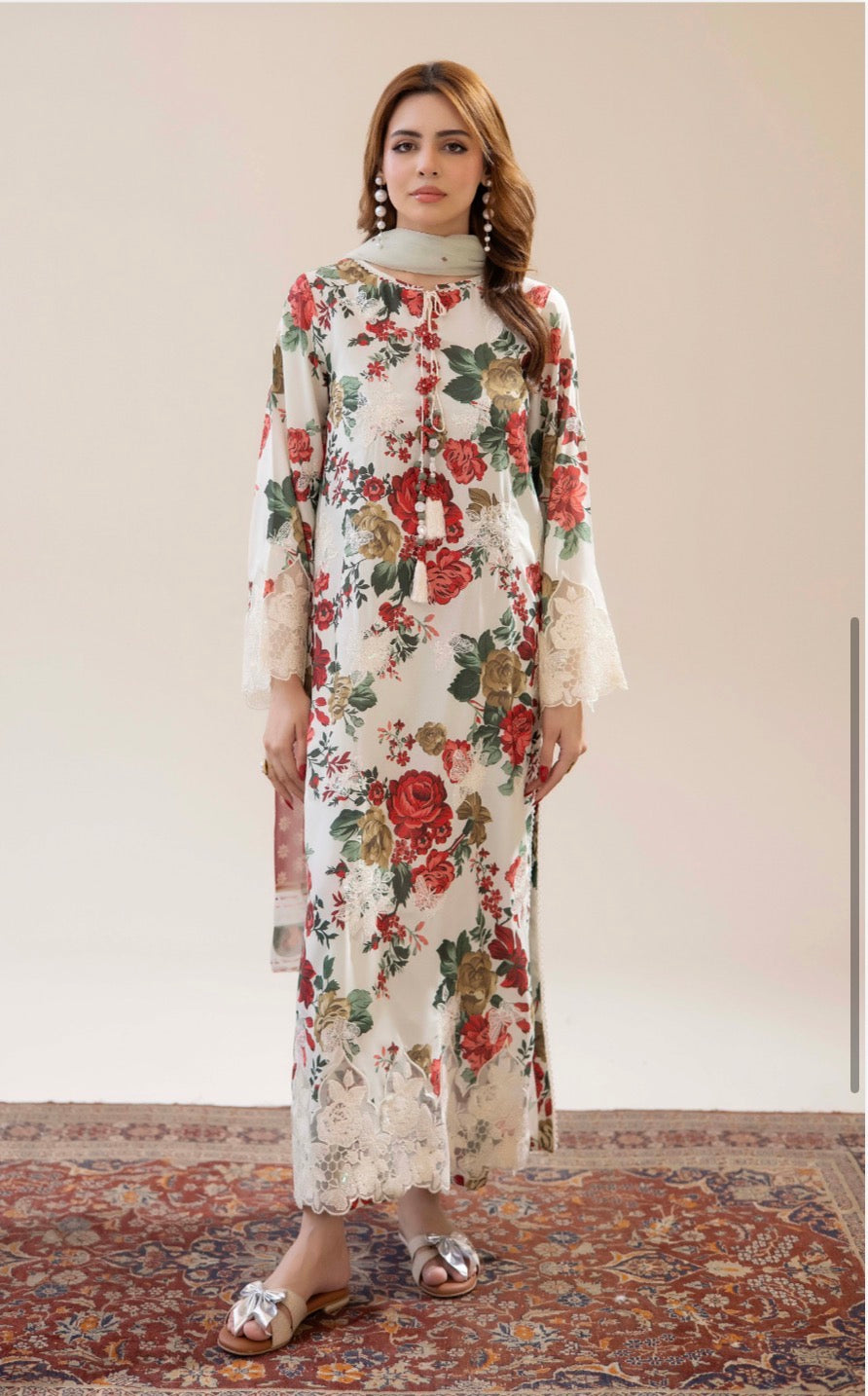 Adan Liba’s original 3 piece luxury lawn collection ladies dress B638