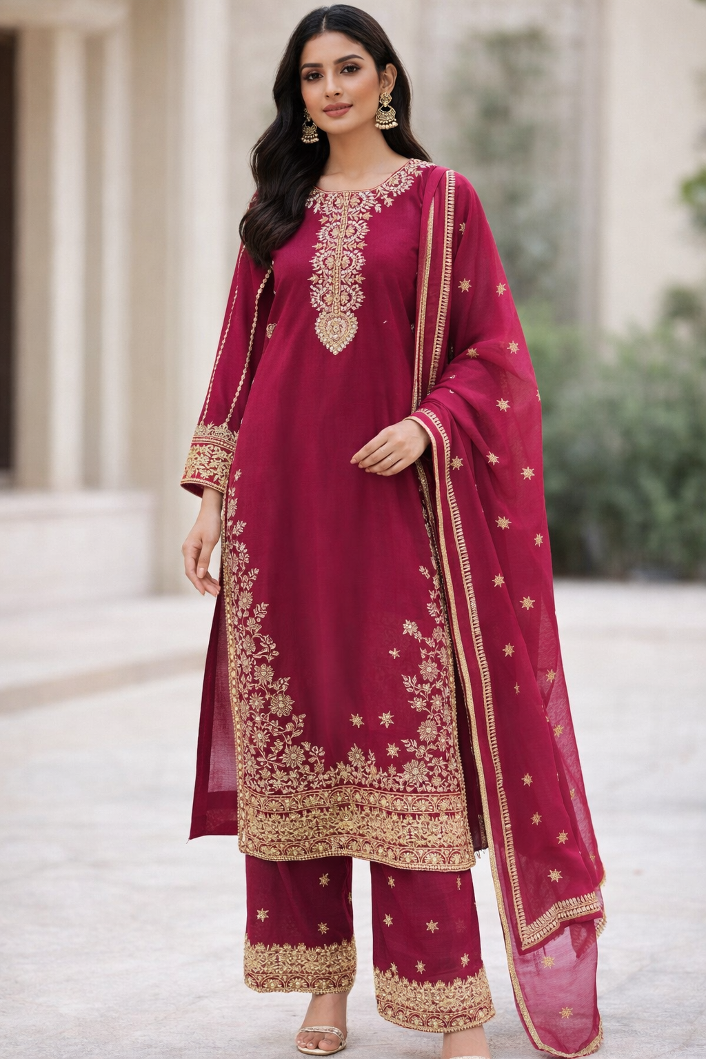 Brit 3 piece chiffon  _81042 Pakistani ladies suit B4900