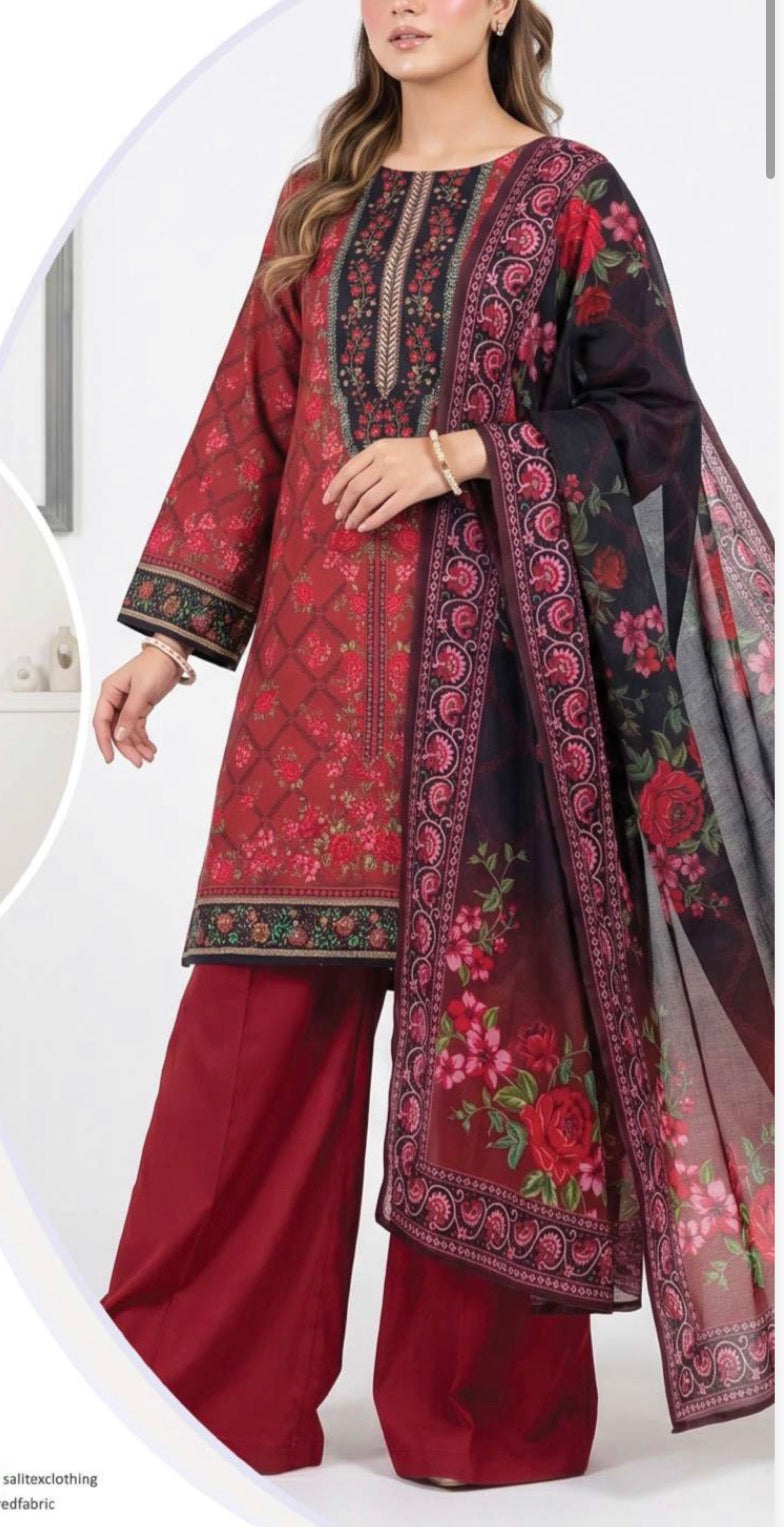 Sana Safinaz inspired 3 piece luxury lawn collection ladies dress B683