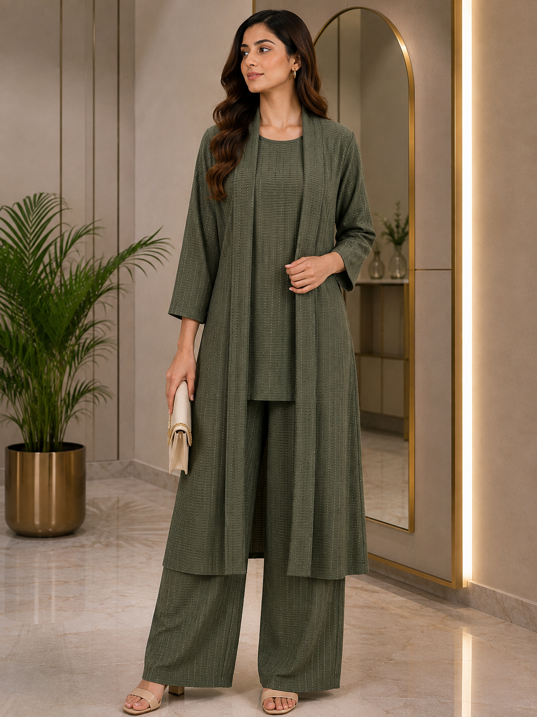 BRIT 3 piece georget collection ladies dress B756