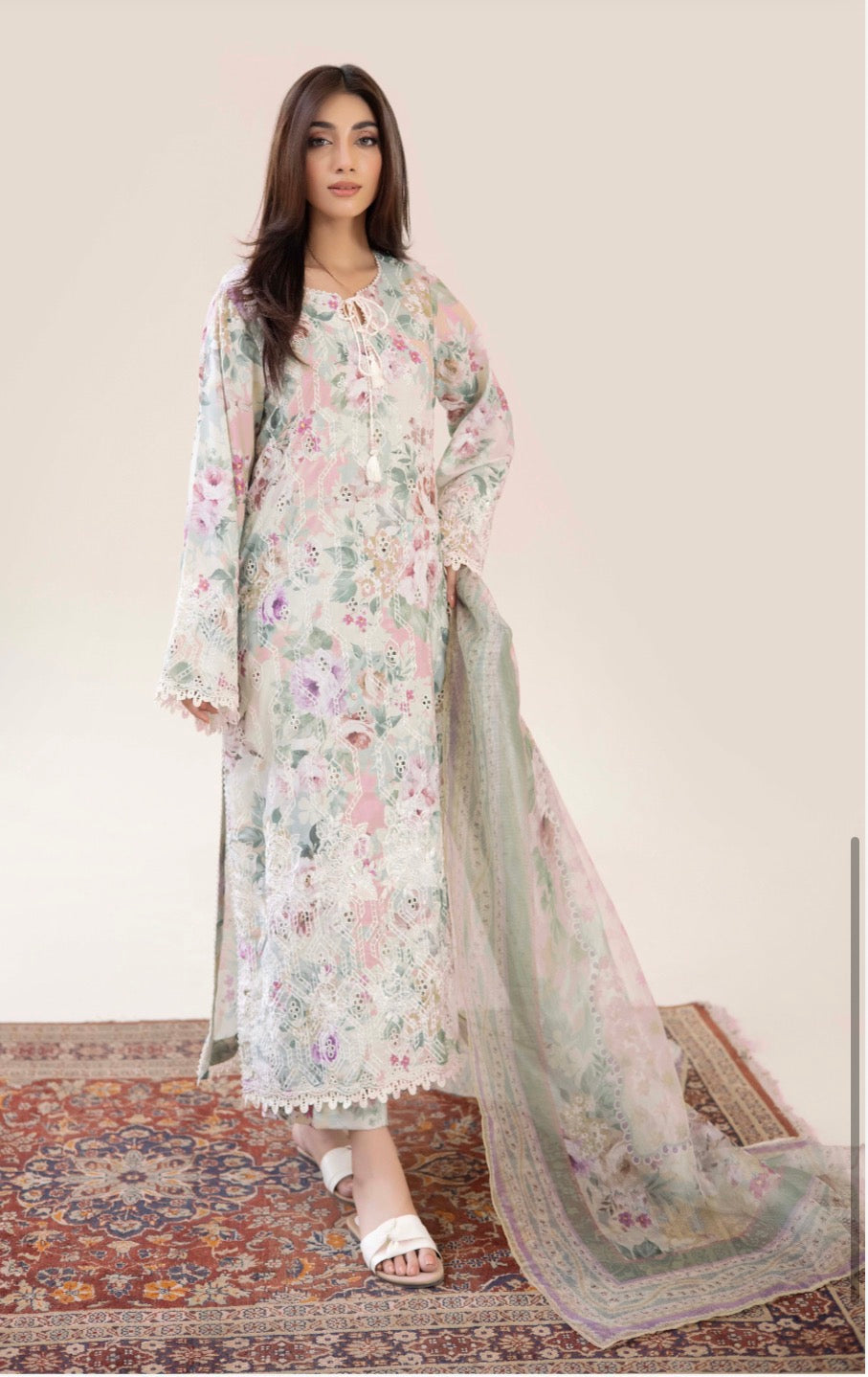 Adan Liba’s original 3 piece luxury lawn collection ladies dress B638