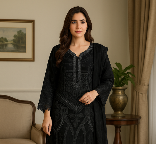 Brit posh 3 piece linen _81042 Pakistani ladies suit B231