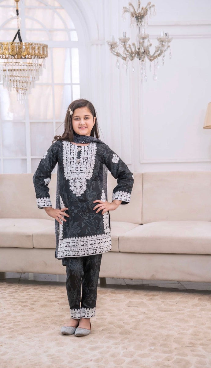 KIDS Mother and Daughter 3 piece ladies Viscous collection B588