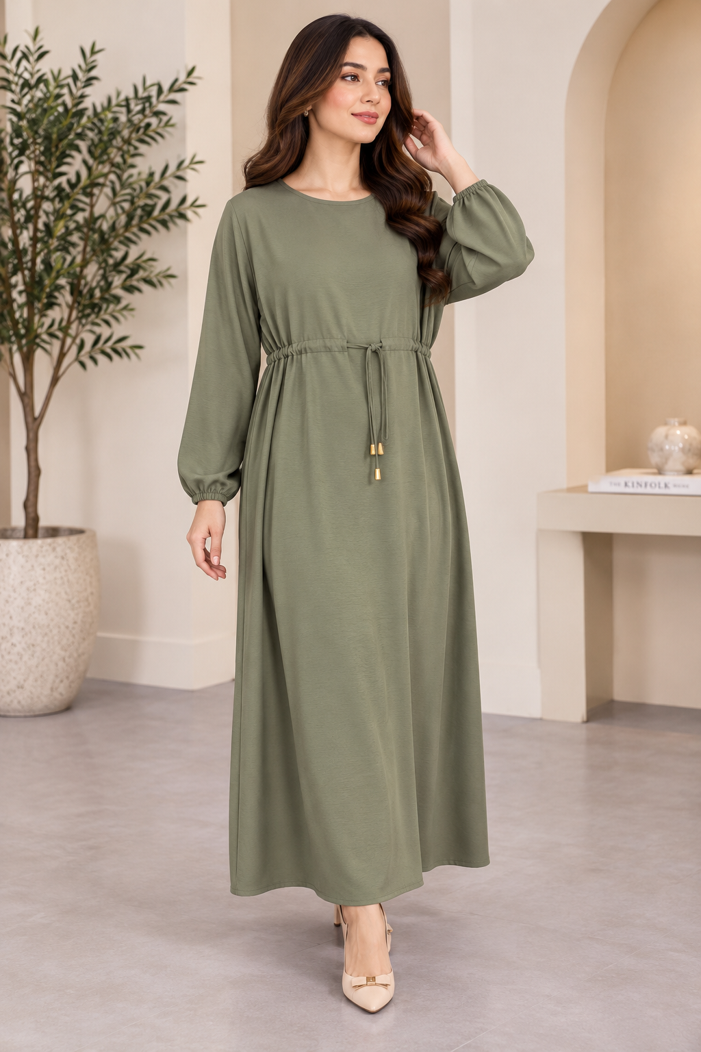 BRIT GL 1 piece modest wear maxi collection  dress B790