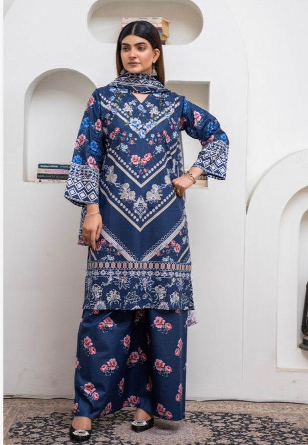 Brit3 piece luxury cotton collection ladies dress B637
