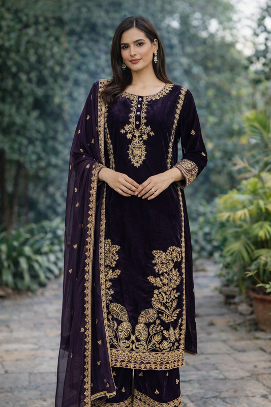 Brit 3 piece Micro Valvet winter collection  A B454