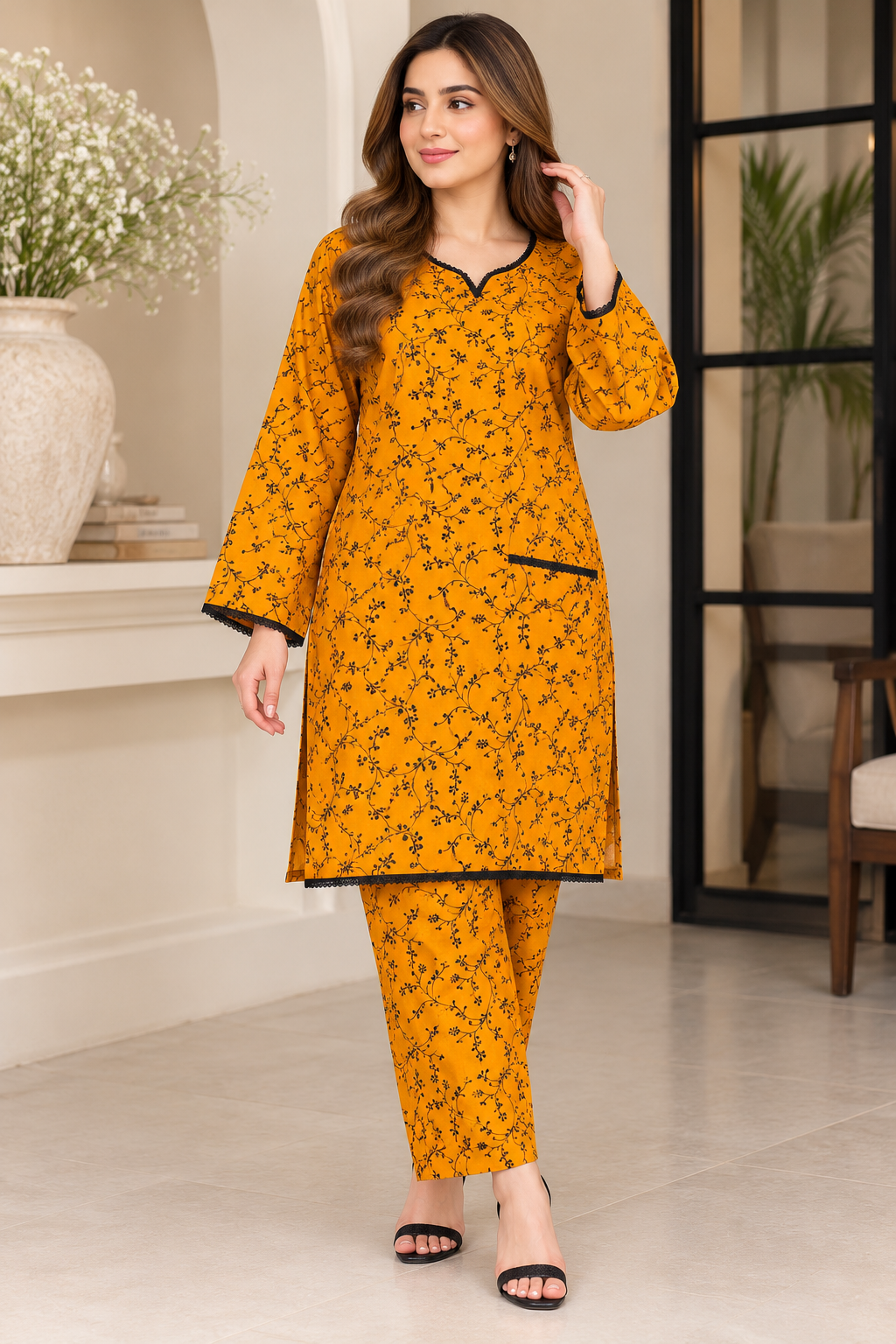 BRIT- GL 2 piece Khadar designer collection  B839