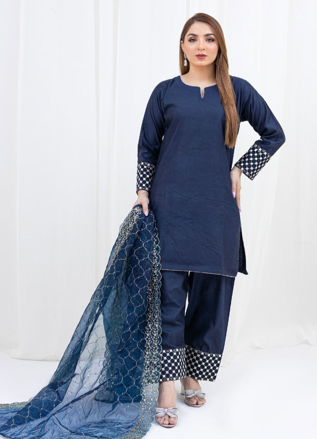 Brit 3 piece Farshi Salwar silk _100275 ladies suit B152