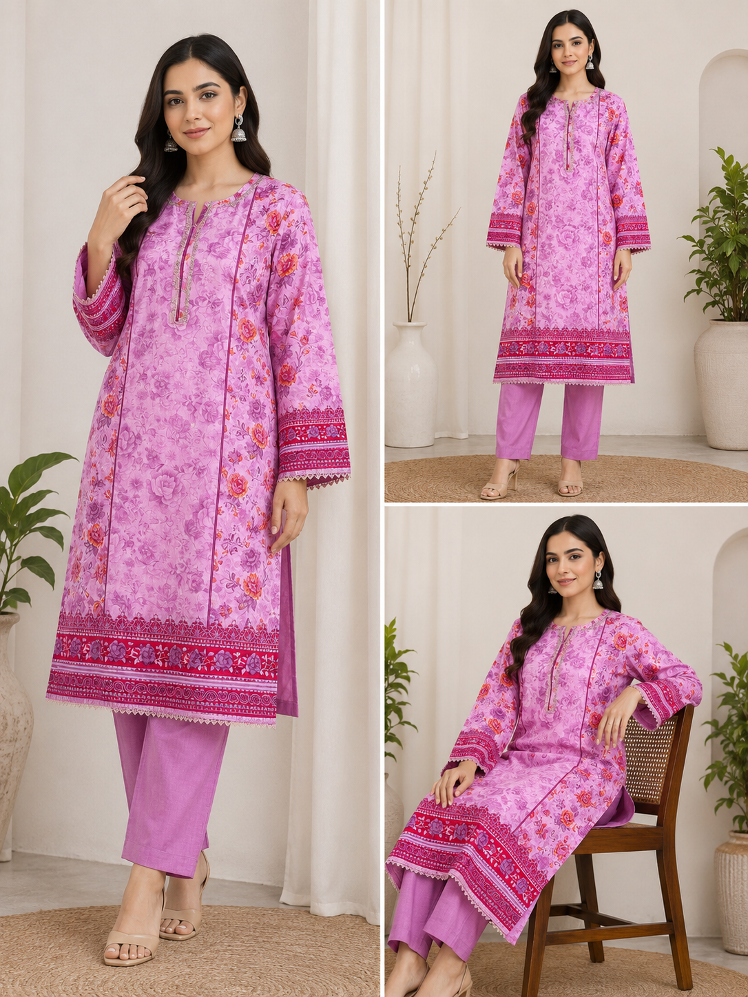 BRIT 2 piece luxury lawn collection ladies dress B651