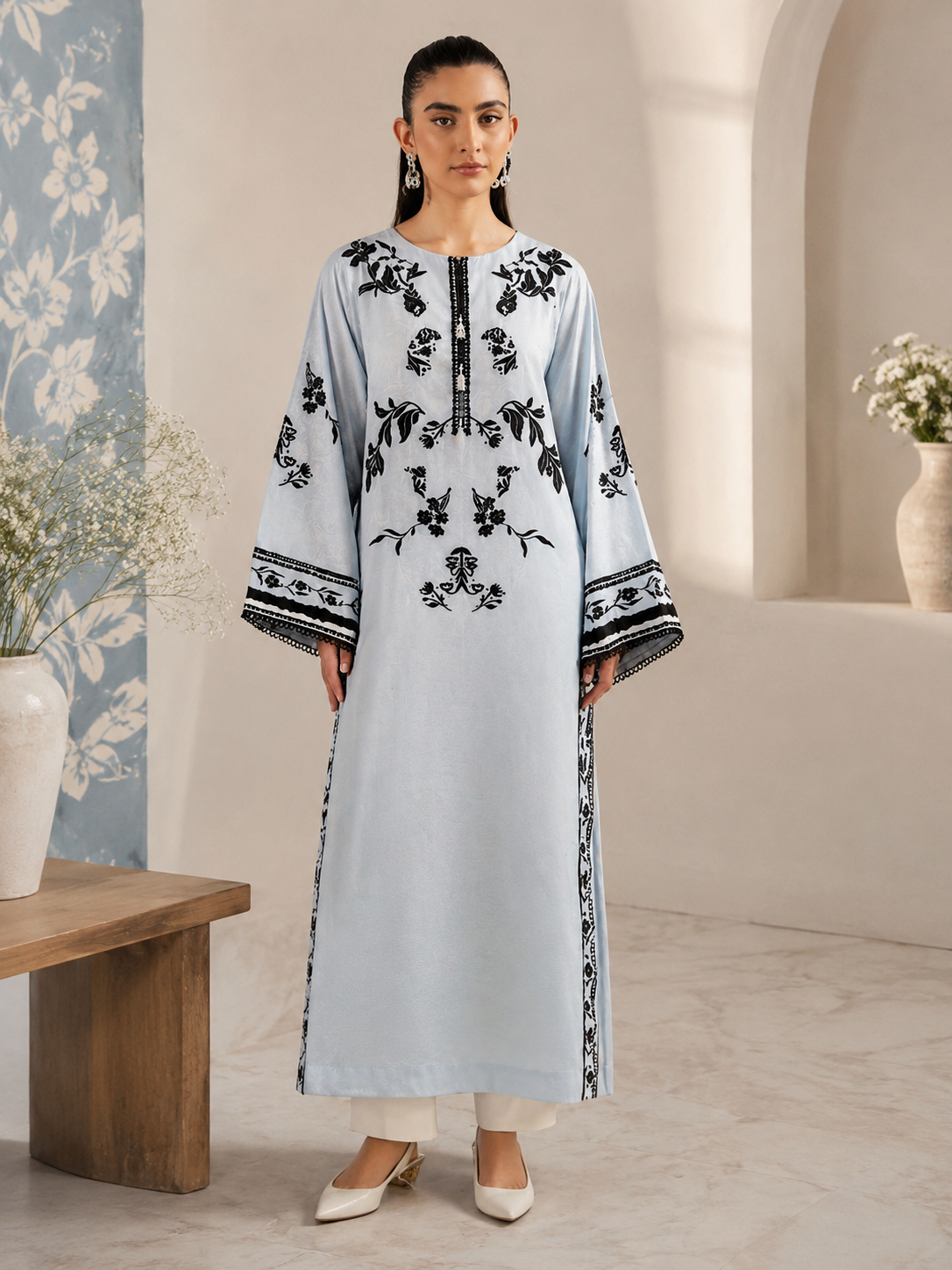 Brit 2 piece luxury silk collection B659