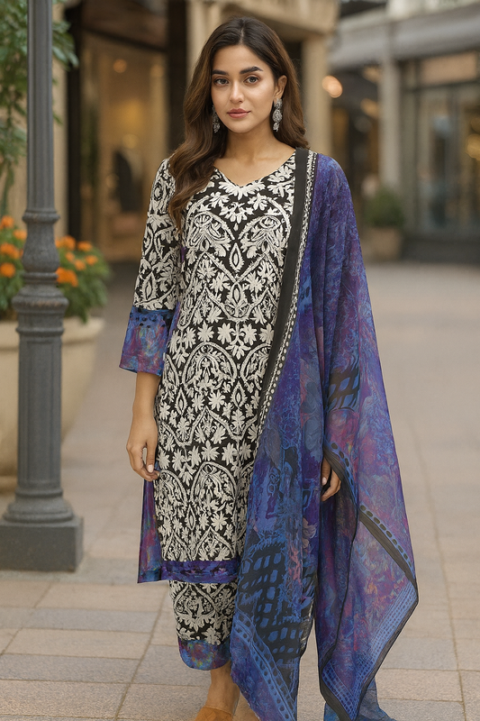 Brit 3 piece luxury lawn_81042 Pakistani ladies suit B227
