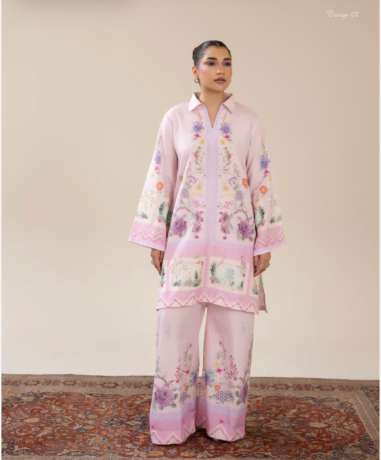 Adan Liba’s 2 piece luxury Poly lawn collection ladies dress B689