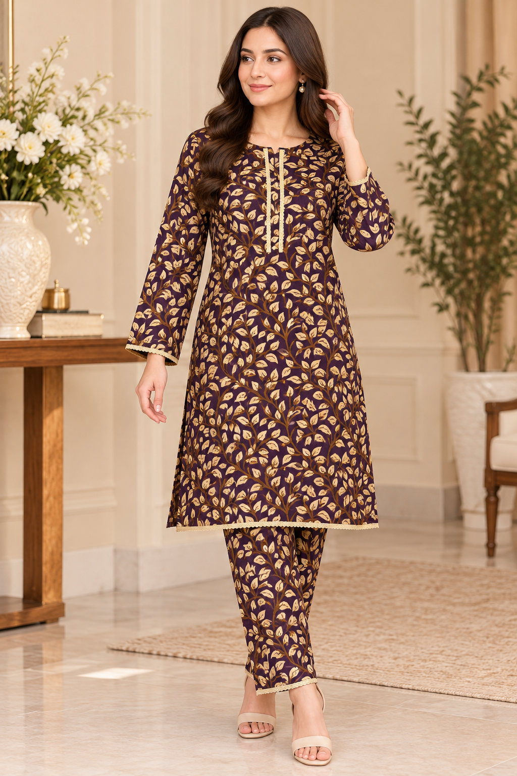 BRIT- GL 2 piece Khadar designer collection  B839