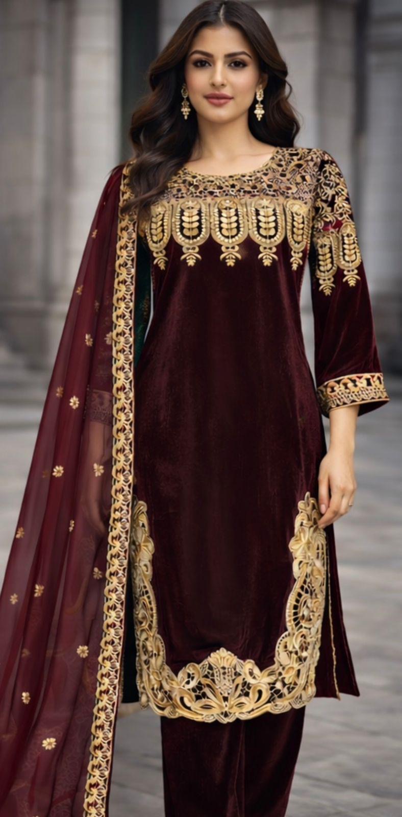 Brit 3 piece Micro Valvet winter collection  B436