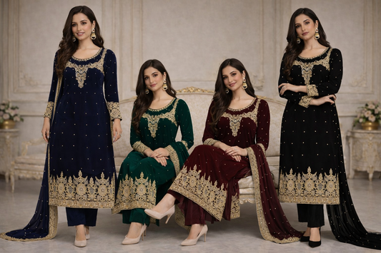 Brit 3 piece Micro Valvet winter collection  A B450