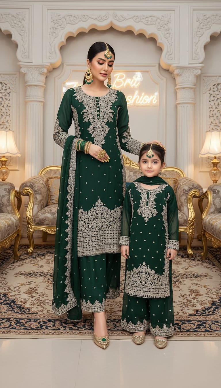 Brit 3 piece chiffon 81042 Pakistani ladies suit B477