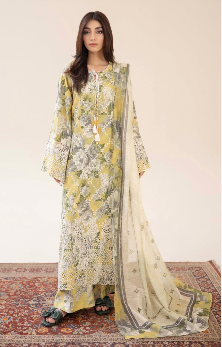 Adan Liba’s original 3 piece luxury lawn collection ladies dress B638