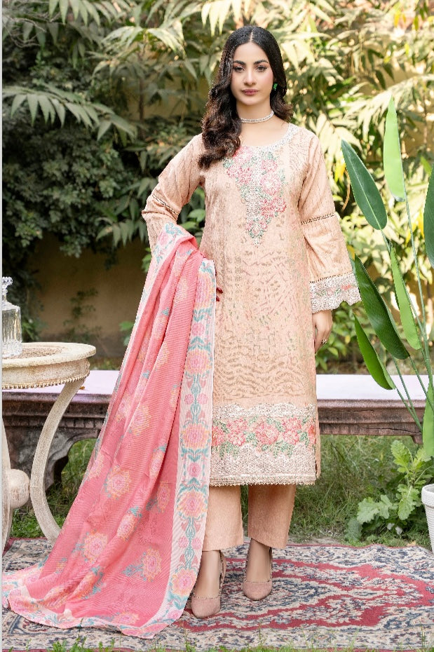 Brit 3 piece luxury Dhanak Pakistani ladies Winter collection suit B410