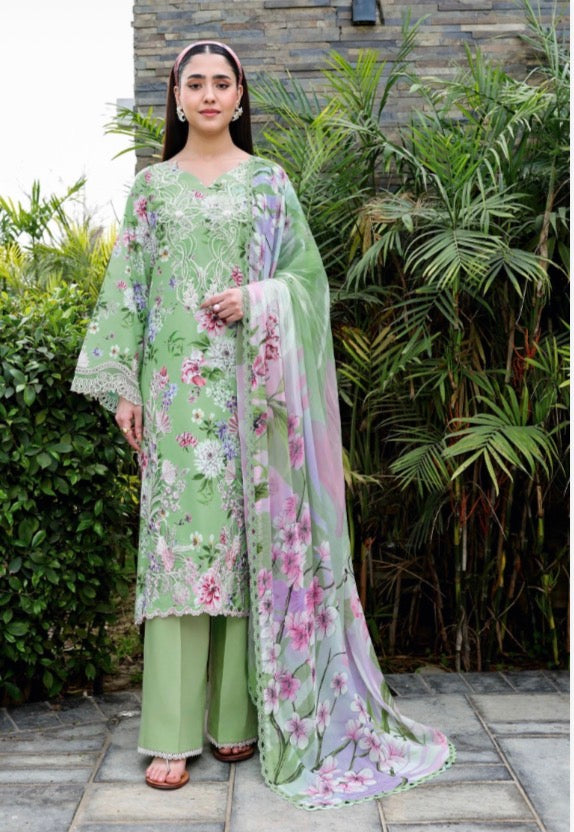 Ramsha 3 piece luxury lawn collection ladies dress B636