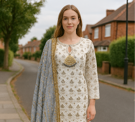 Brit 3 piece luxury chiffon _81042 Pakistani ladies suit B226