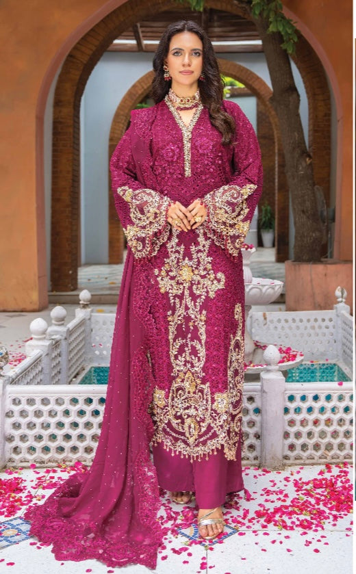 Areej original Designer 3 piece luxury chiffon_81042 Pakistani ladies suit B248