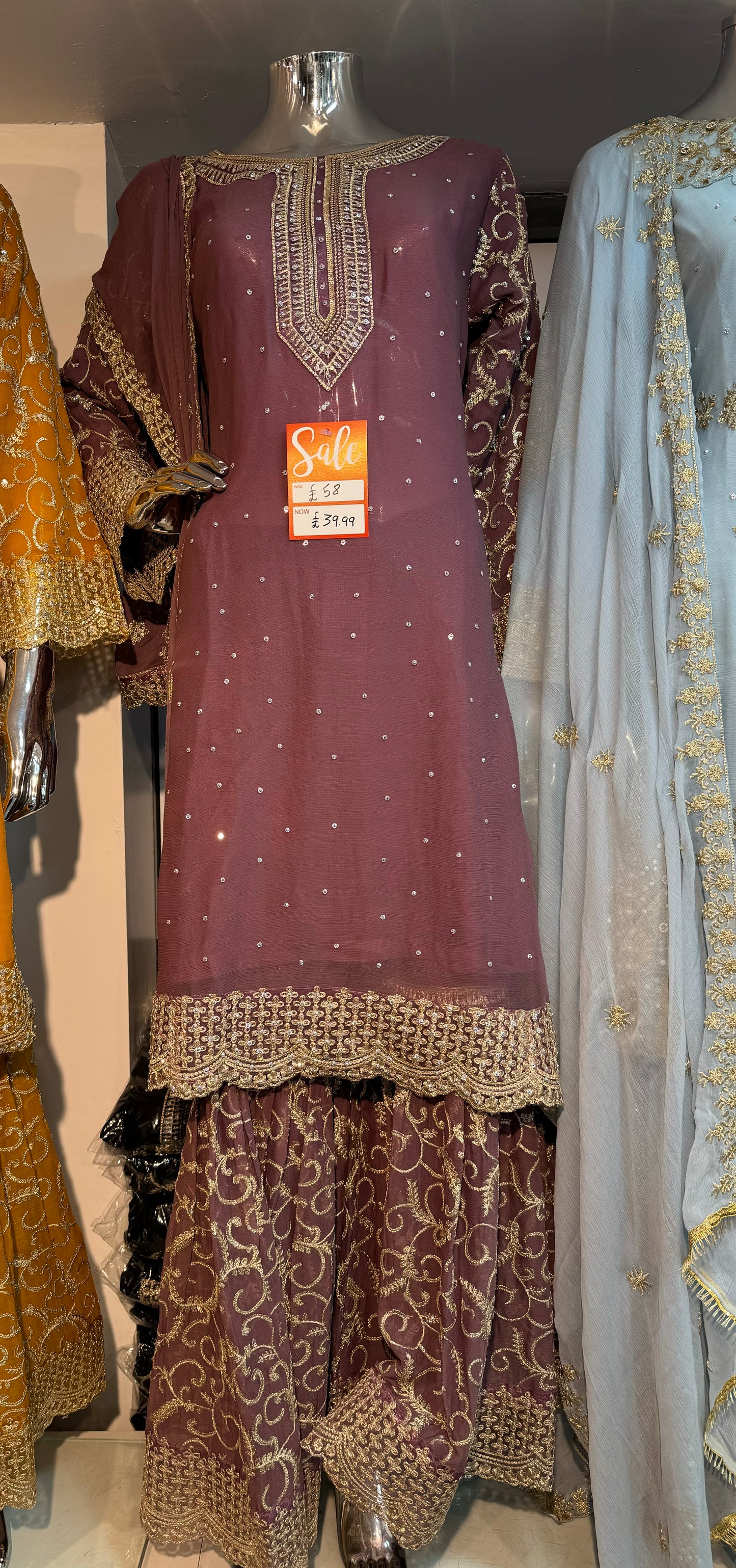 Brit Mother and Daughter 3 piece Chiffon_10028 lilac B99