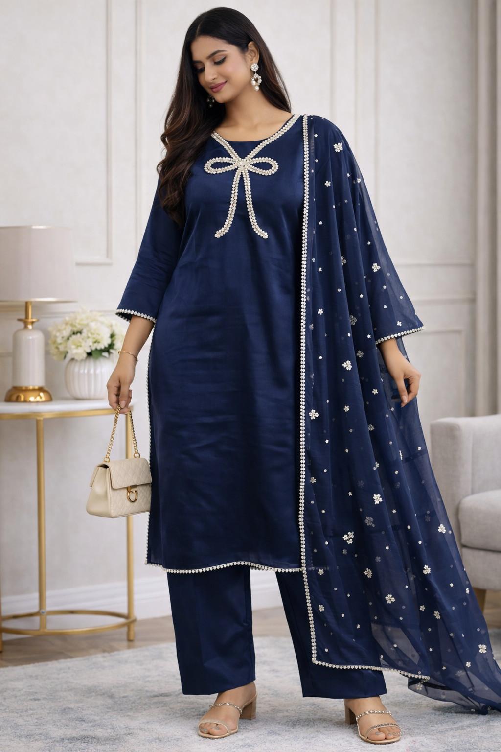 BRIT 3 piece silk Pakistani ladies suit B543