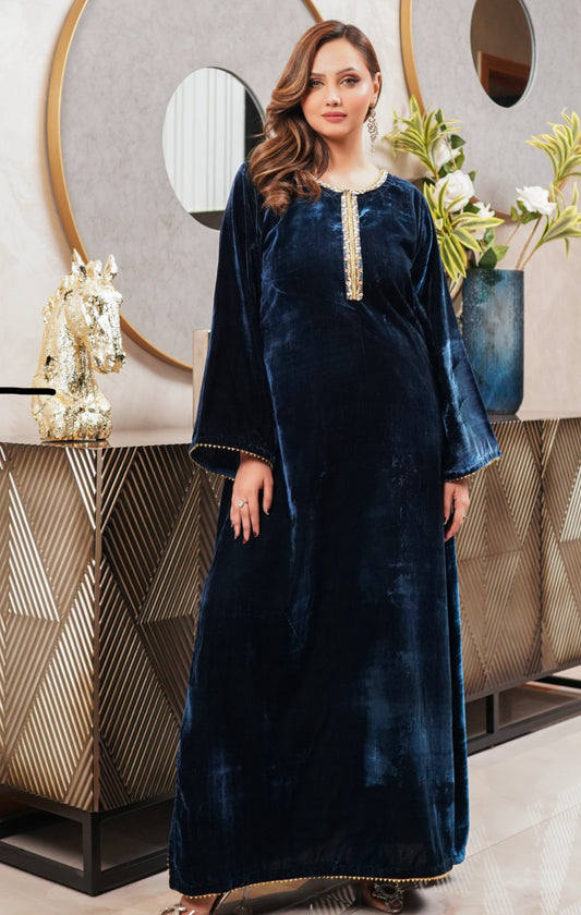 Brit 2 piece Valvet Kaftaan Pakistani ladies suit B428