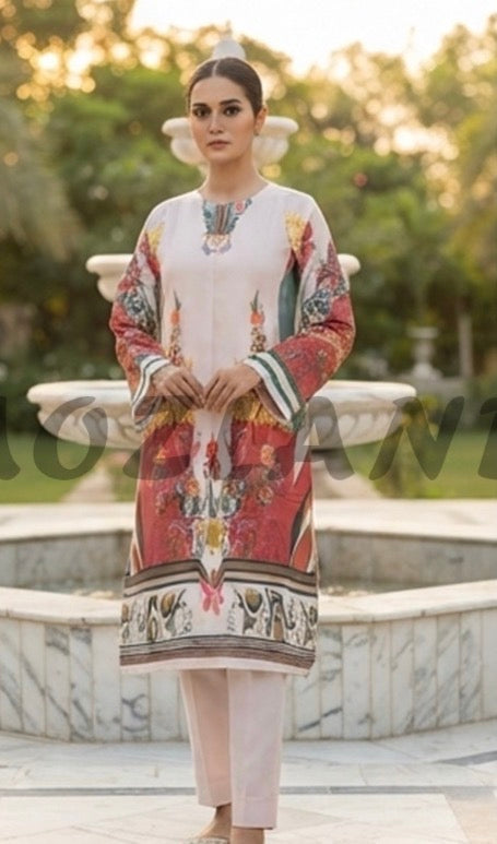 BRIT 2 piece luxury lawn collection ladies dress B668