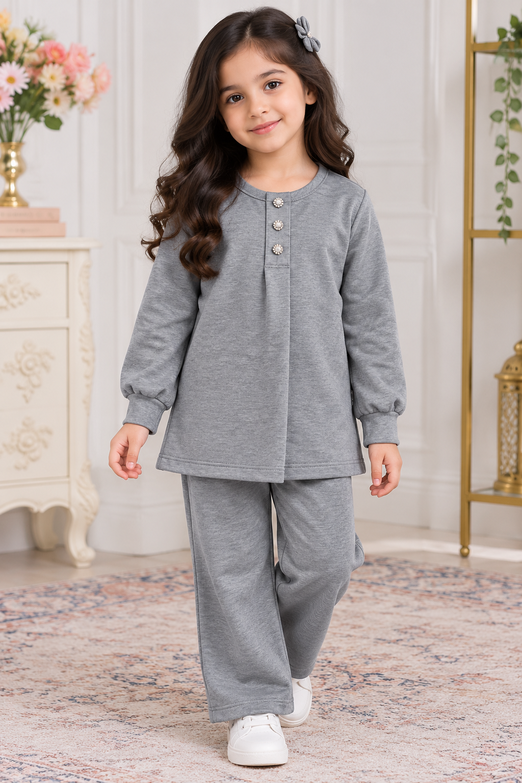 Kids 2 piece modest wear cord winter collection B810