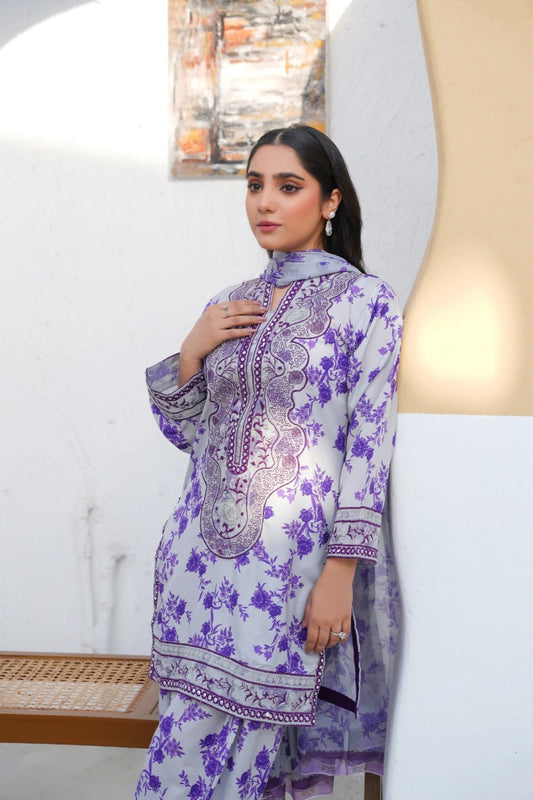 Easha aisha inspired 3 piece luxury lawn_81042 Pakistani ladies suit B224