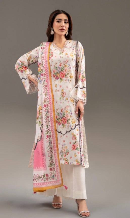 Sana Safinaz inspired 3 piece luxury lawn collection ladies dress B681
