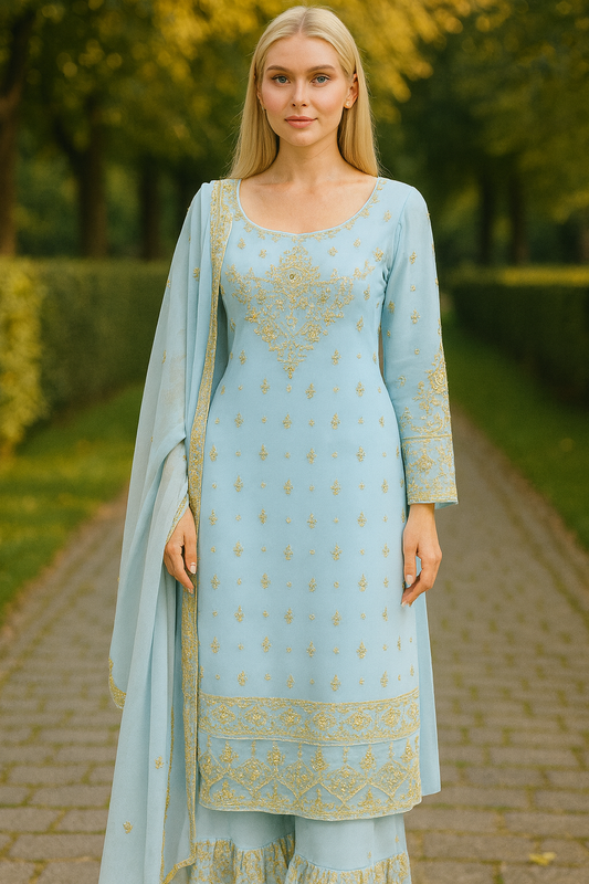 Brit 3 piece luxury chiffon_81042 Pakistani ladies suit B193