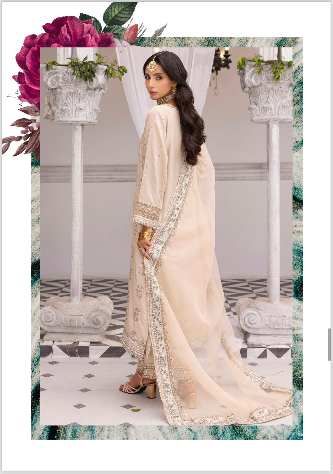 Ethnic 3 piece Viscose_100201 Pakistani ladies suit B135