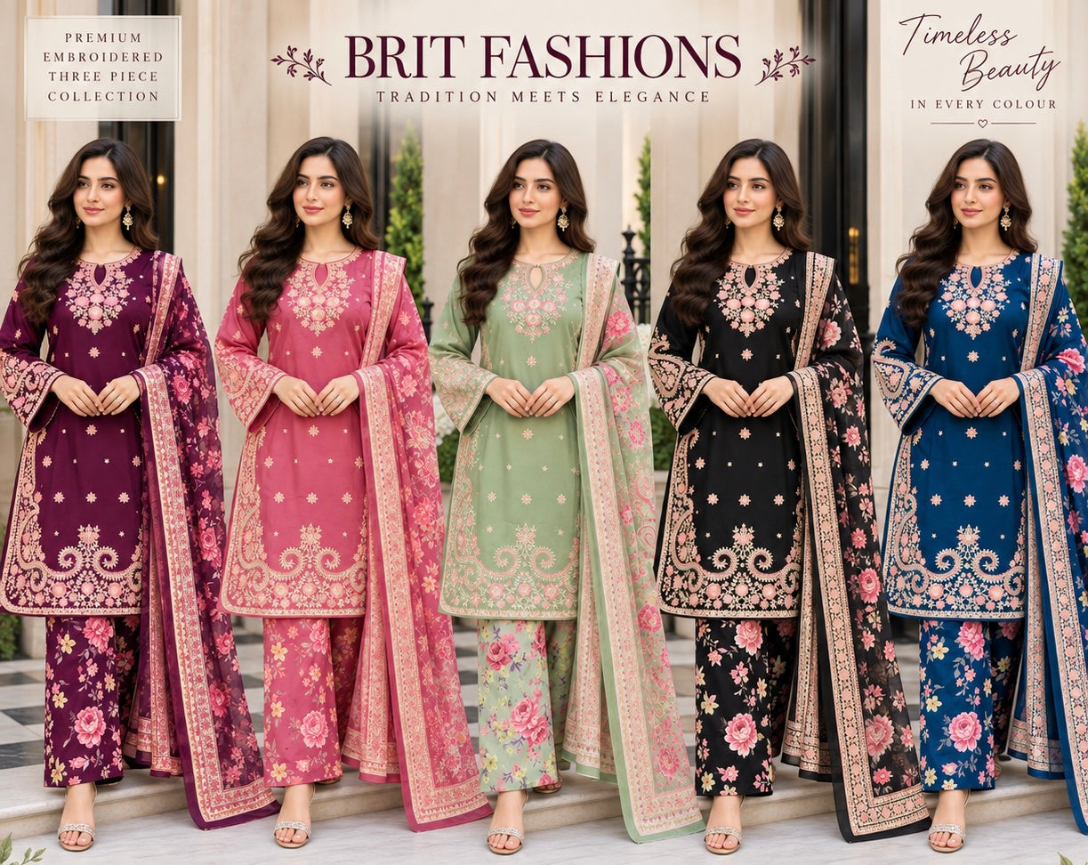 ETHNIC 3 piece Viscose collection ladies dress B765