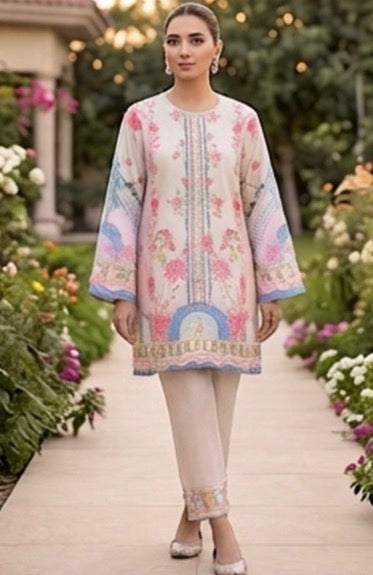 BRIT 2 piece luxury lawn collection ladies dress B668