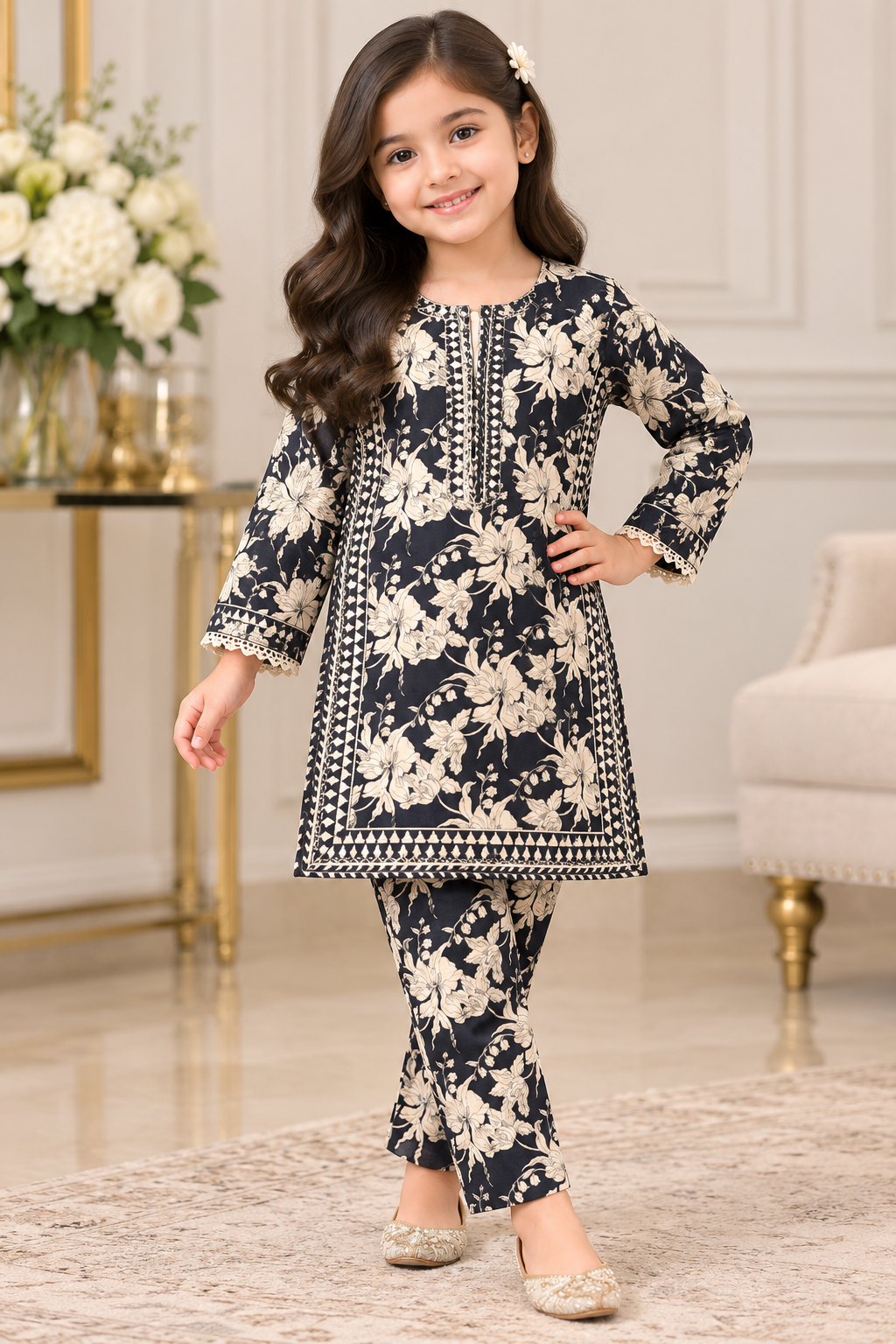 Bin Saeed KIDS- GL 2 piece Khadar collection B800
