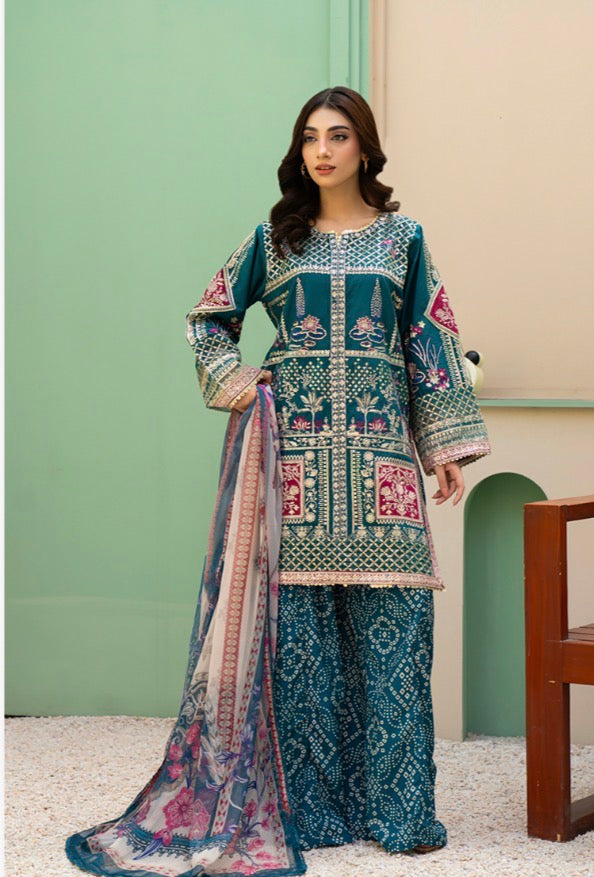 ETHNIC Inspired 3 piece luxury collection ladies dress B635