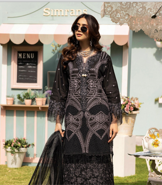Maria B inspired 3 piece Chicken Kari _100331 Pakistani ladies suit B170