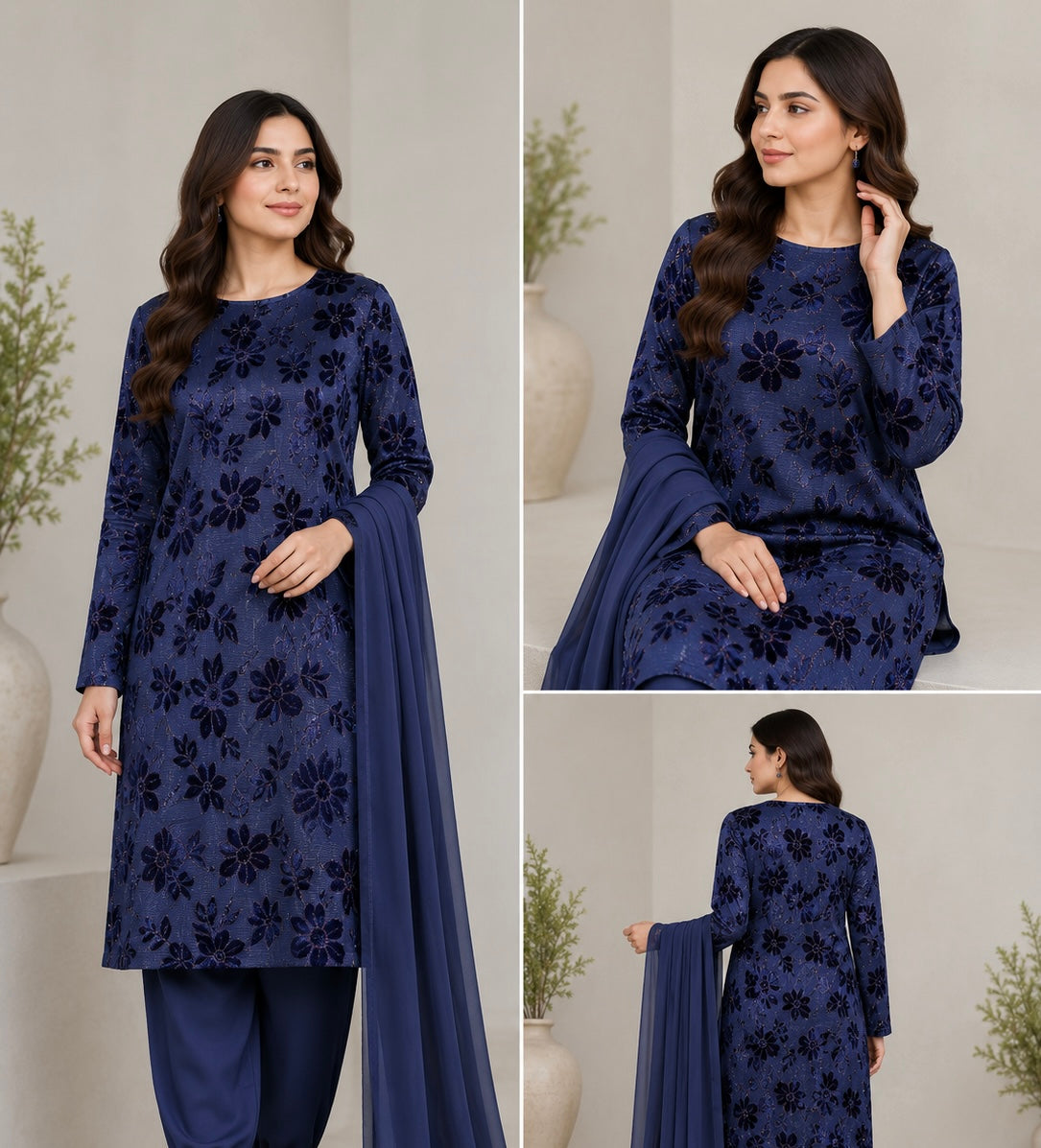 BRIT 3 piece designer Palachi collection ladies dress B746