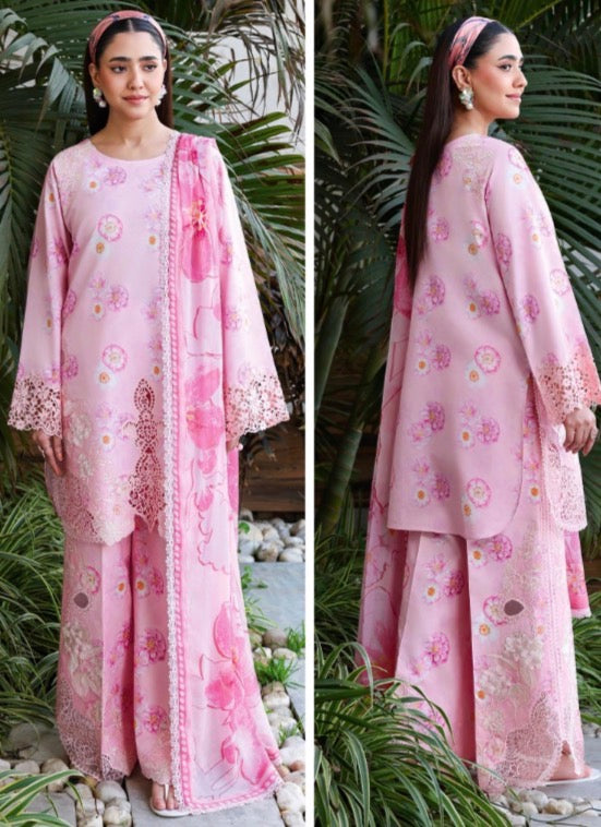 Ramsha 3 piece luxury lawn collection ladies dress B636
