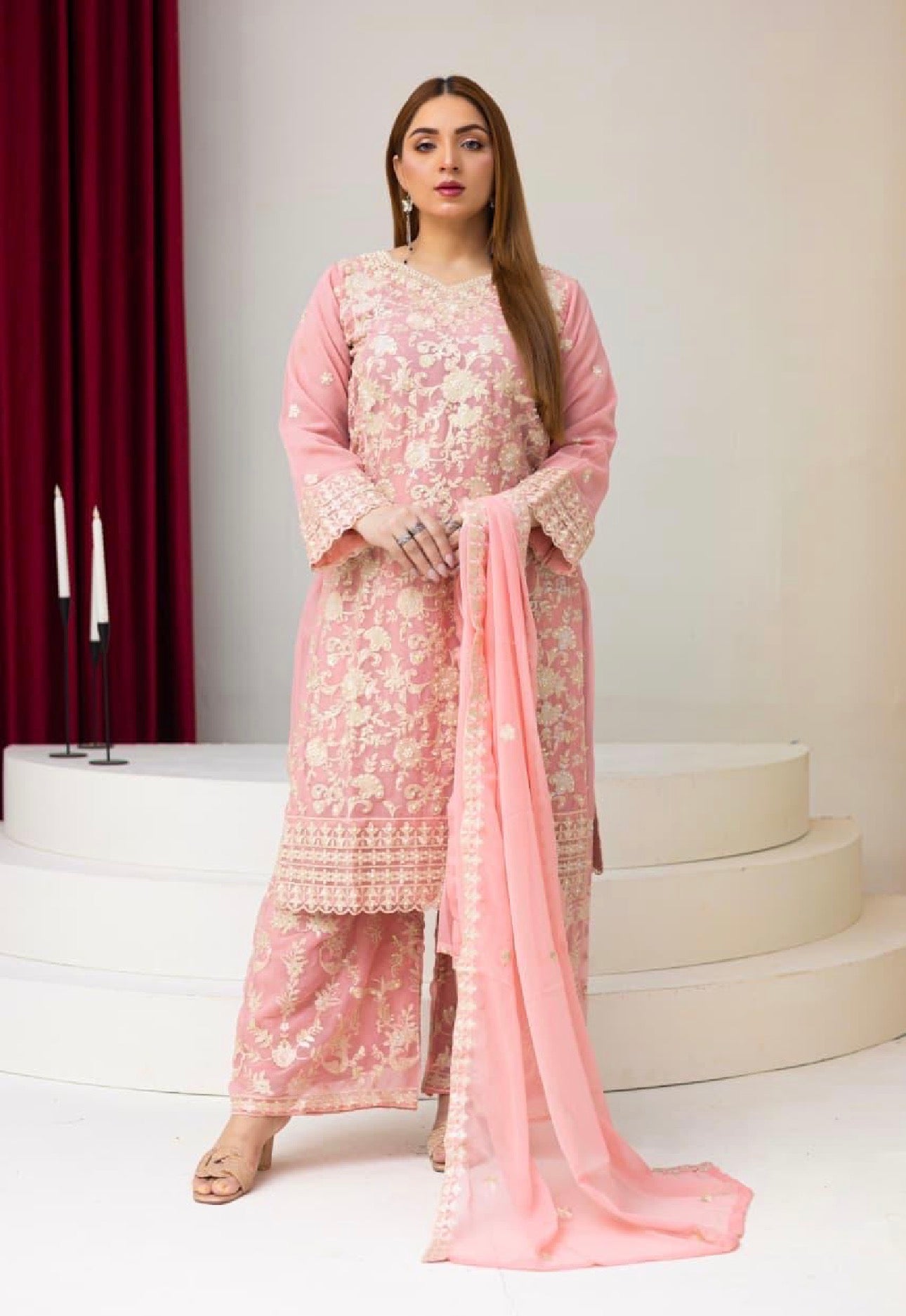 Brit 3 piece chiffon _81042 Pakistani ladies suit B265