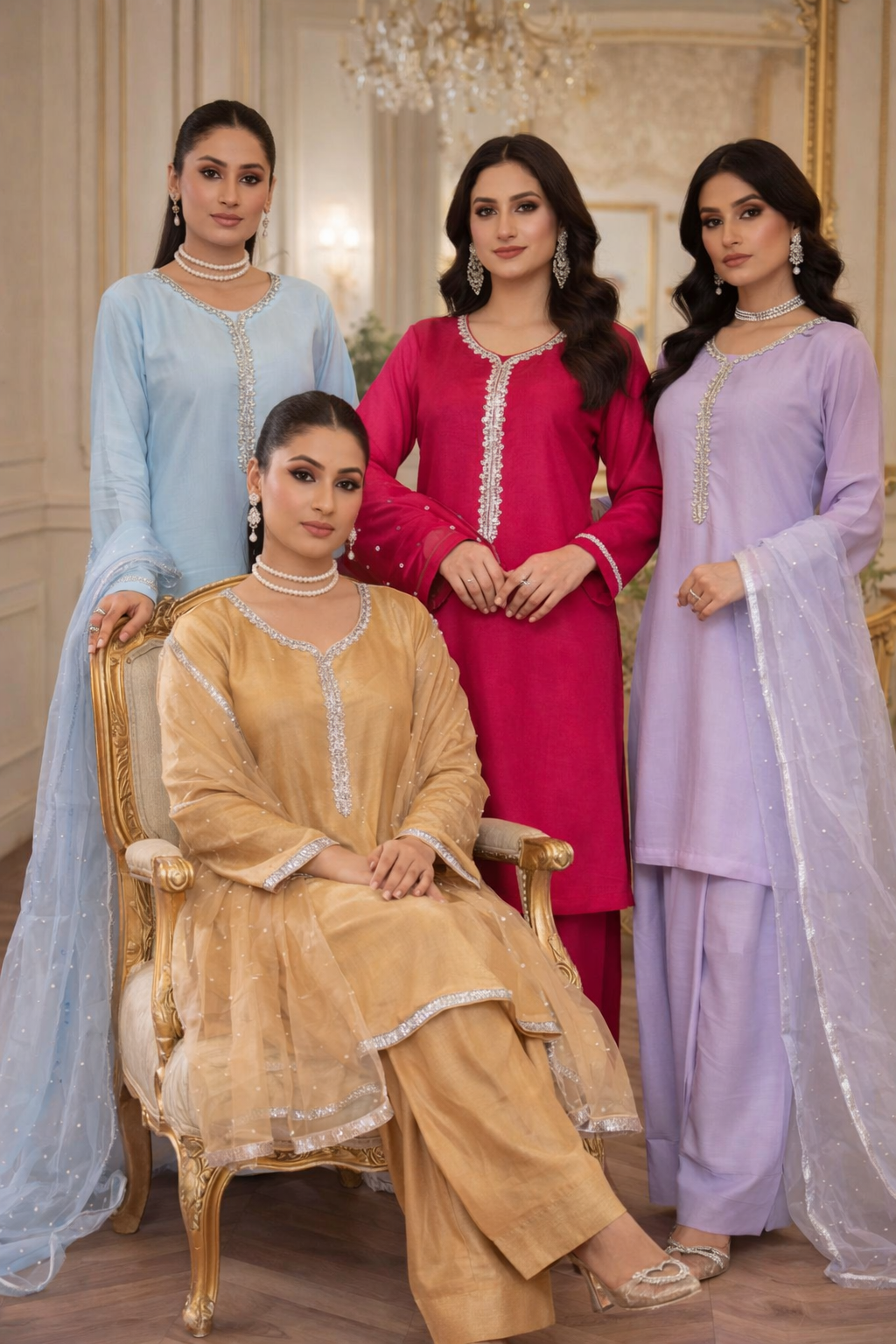 Brit 3 piece Raw silk  _81042 Pakistani ladies suit B487