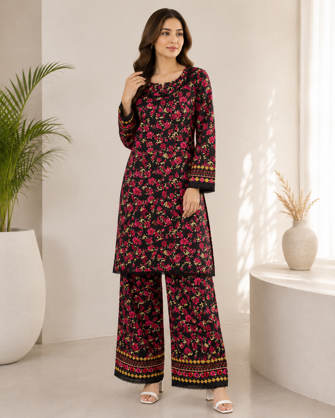 BRIT 2 piece luxury lawn collection ladies dress B663