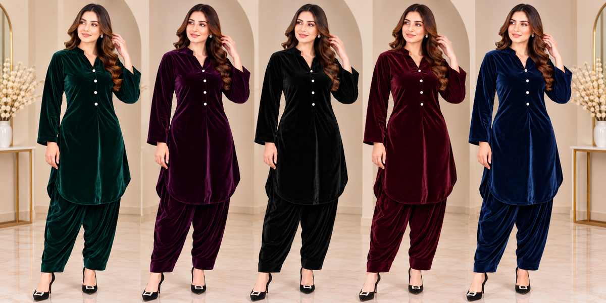 BRIT- GL 2 piece micro velvet designer collection B831