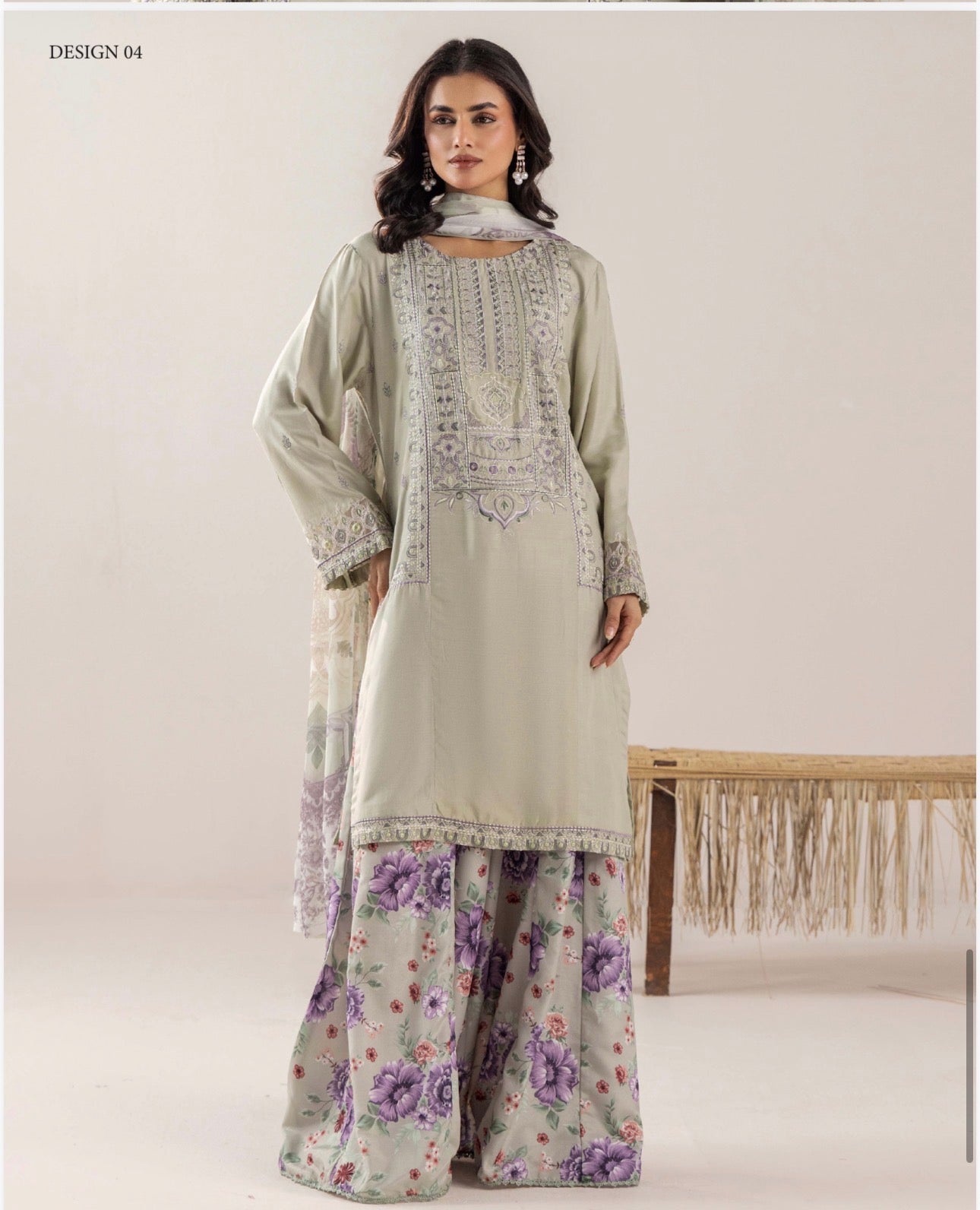 TT 3 piece luxury linen EID COLLECTION _81042 Pakistani ladies suit B518