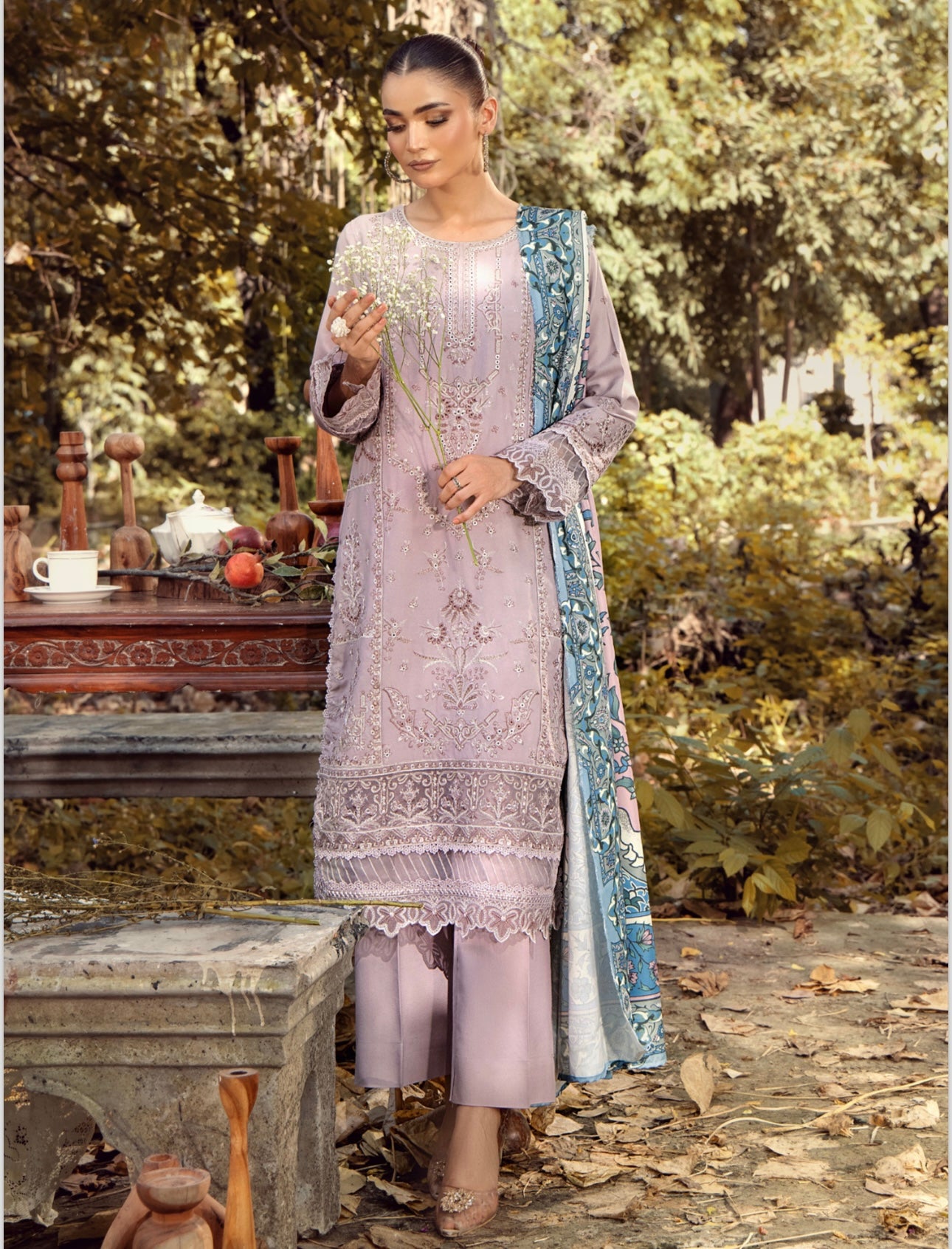 TT designer 3 piece luxury Dhanak _81042 Pakistani ladies suit B288